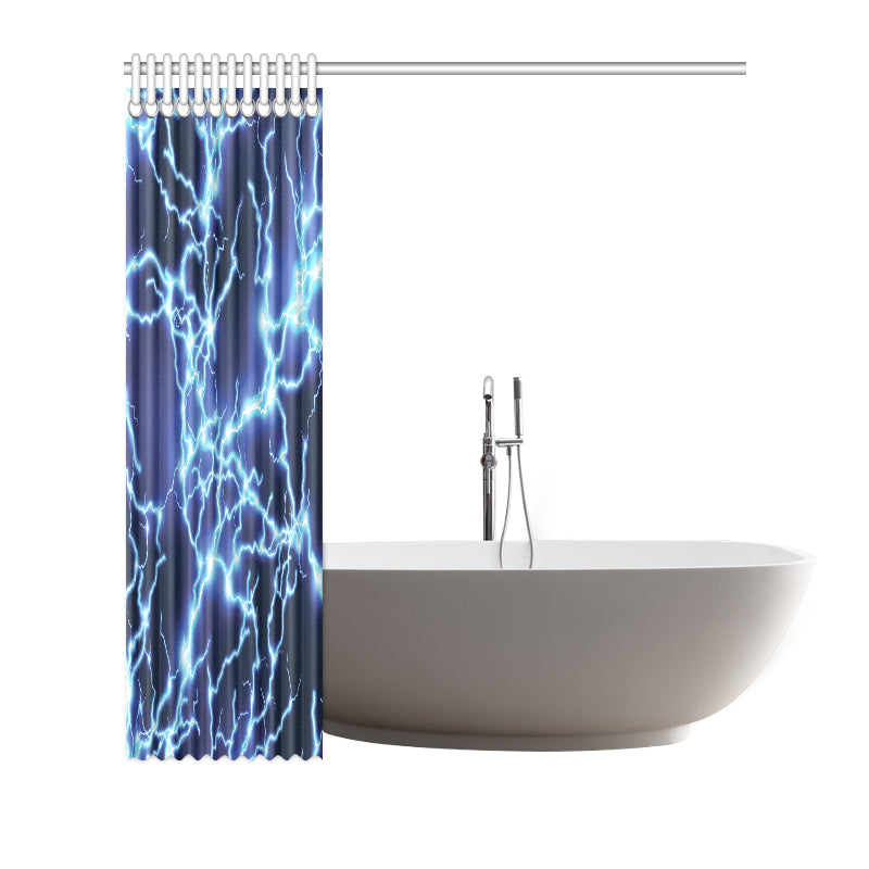 Lightning Thunder Pattern Print Design 04 Shower Curtain