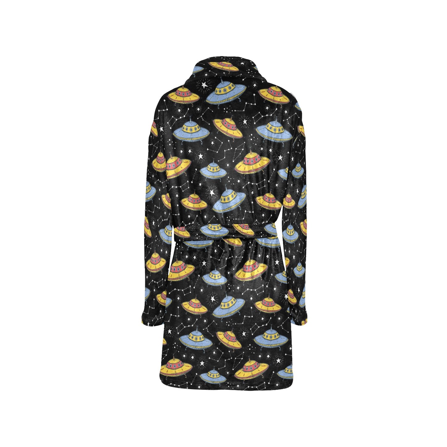 UFO Print Design LKS307 Women's Fleece Robe