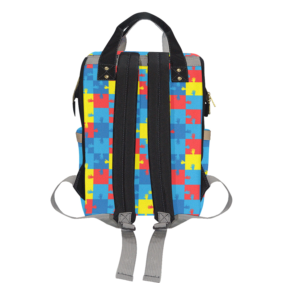 Autism Awareness Design Themed Print Diaper Bag Backpack
