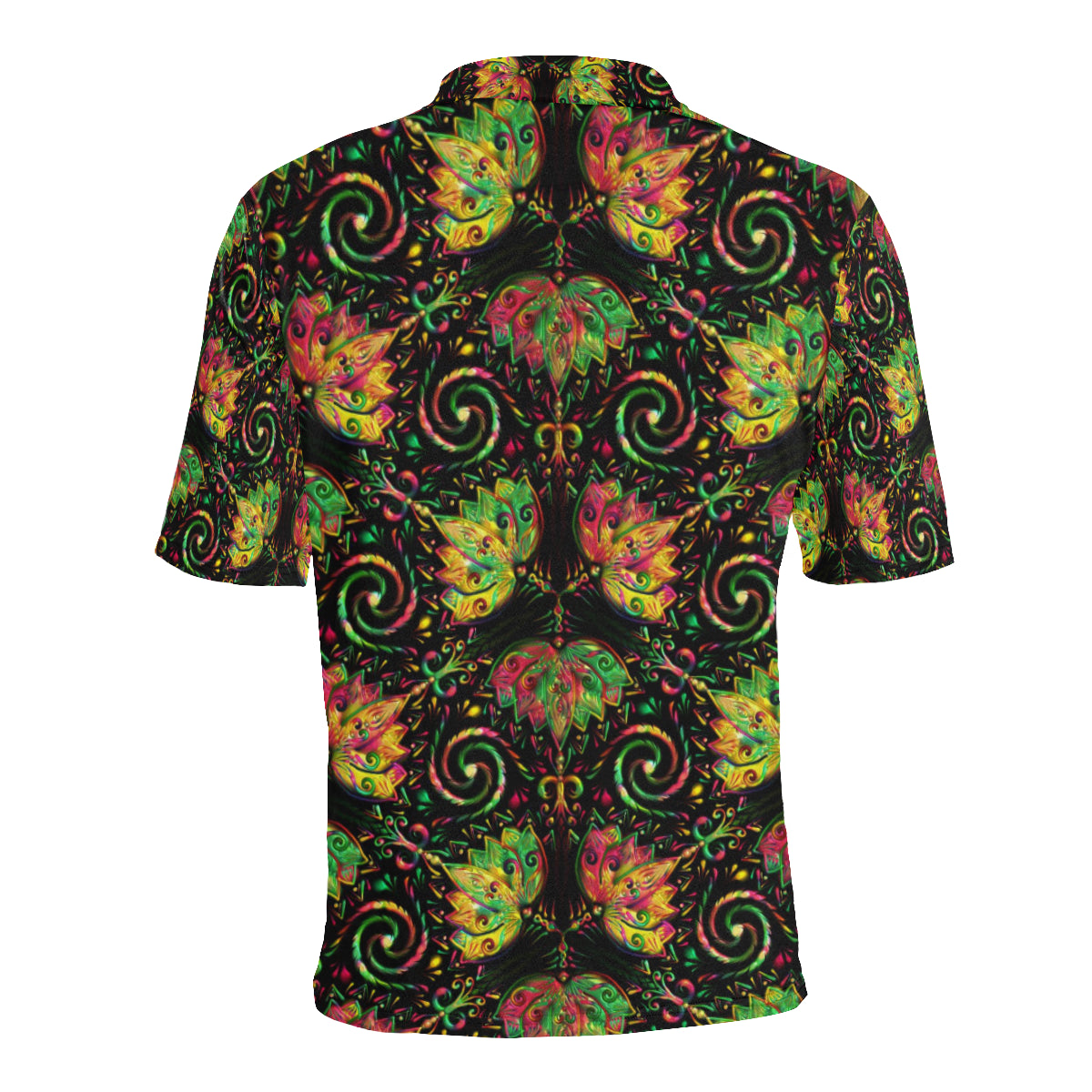 lotus Boho Pattern Print Design LO09 Men Polo Shirt