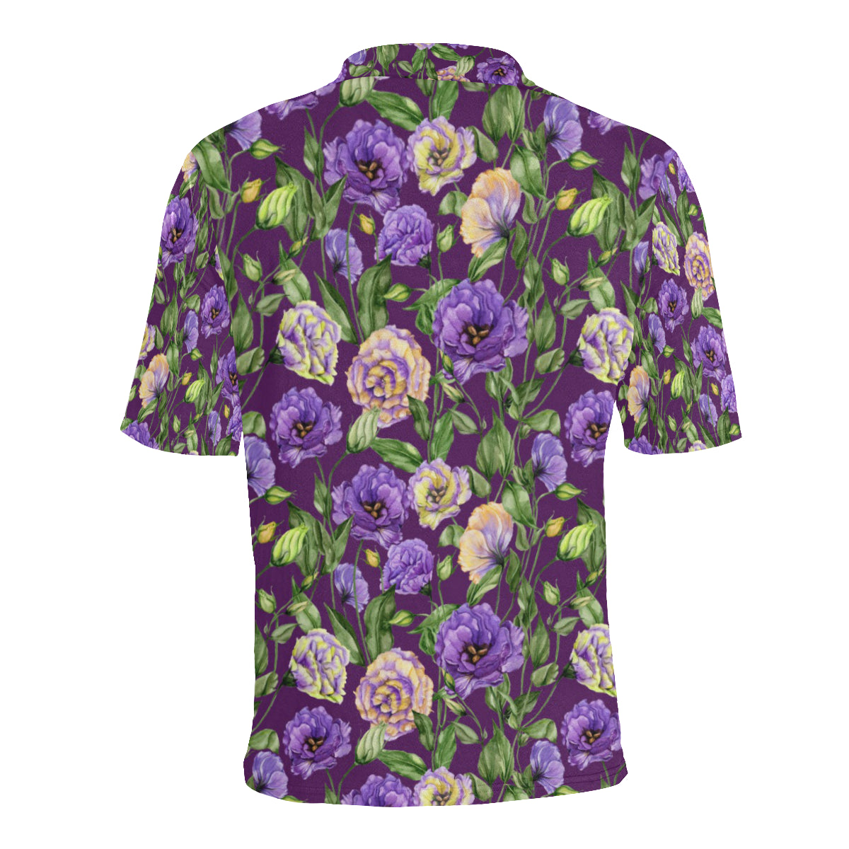 Lisianthus Pattern Print Design LT03 Men Polo Shirt