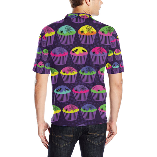 CupCake Halloween Men Polo Shirt