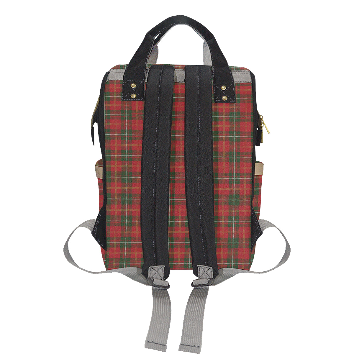 Holiday Tartan Plaid Pattern Diaper Bag Backpack