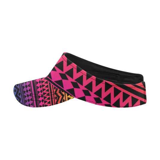 Rainbow Tribal Pattern Print Design A02 Unisex Sun Visor