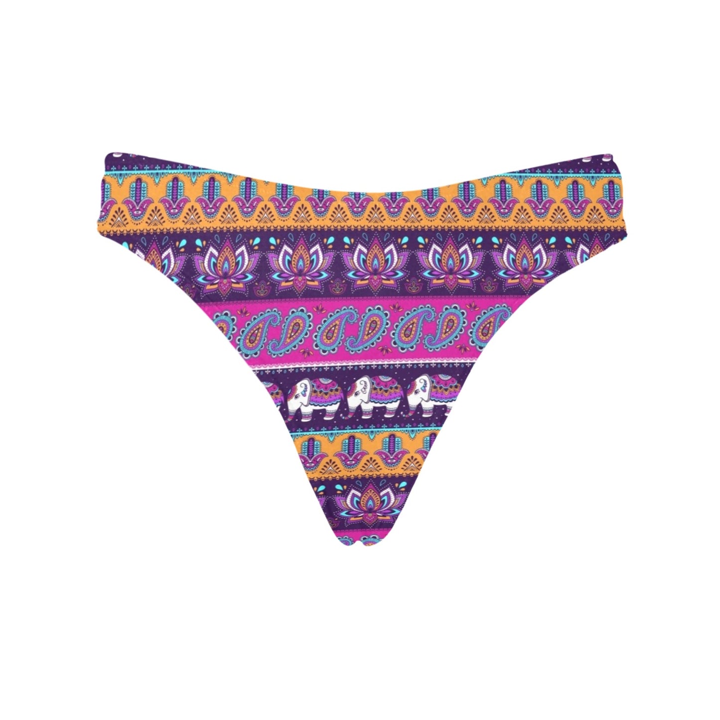 Boho Indian Style Pattern Women's Thongs