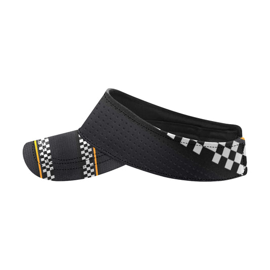Checkered Flag Yellow Line Style Unisex Sun Visor