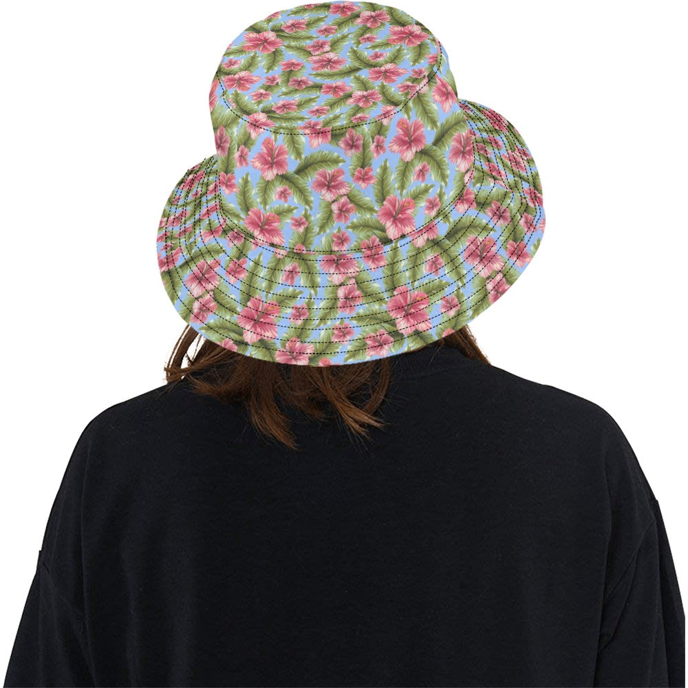 Tropical Flower Print Design LKS301 Unisex Bucket Hat
