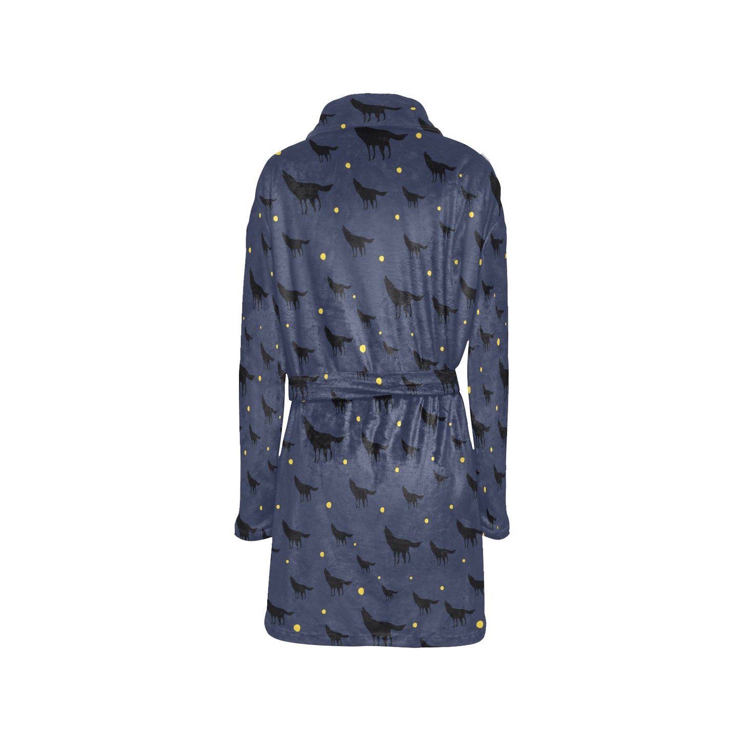 Wolf Print Design LKS301 Women's Fleece Robe