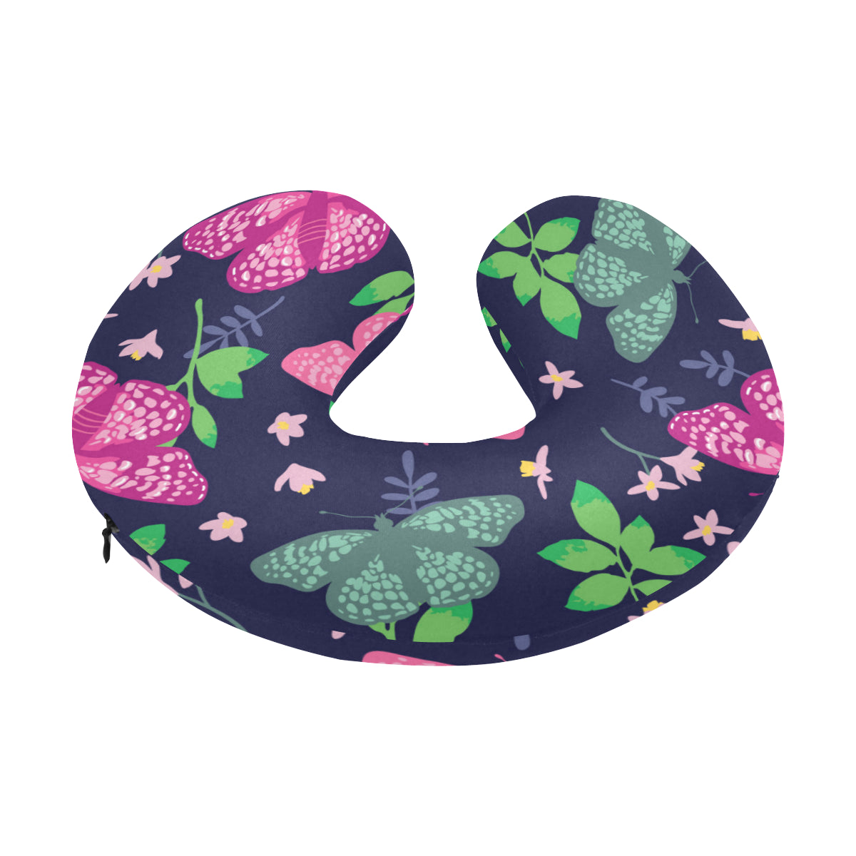 Monarch Butterfly Pattern Print Design 03 U-Shaped Travel Neck Pillow