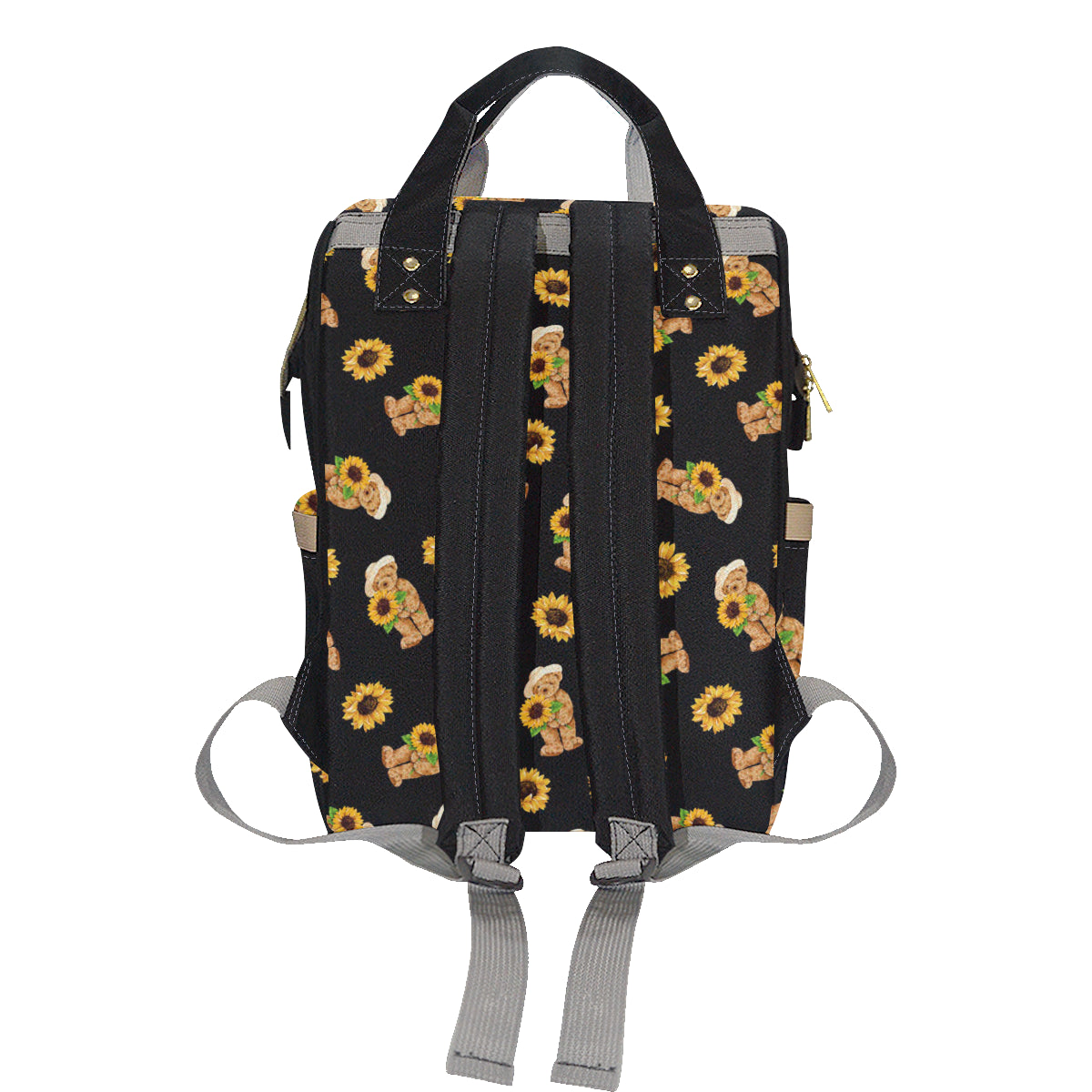 Sunflower Pattern Print Design SF016 Diaper Bag Backpack