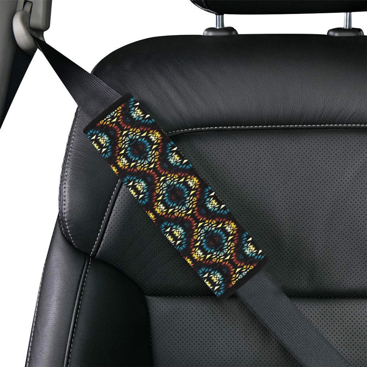 Tribal Pattern Print Design LKS309 Car Seat Belt Cover