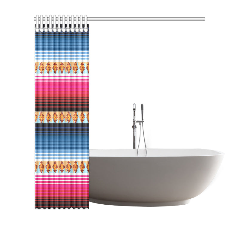 Mexican Pattern Print Design 03 Shower Curtain