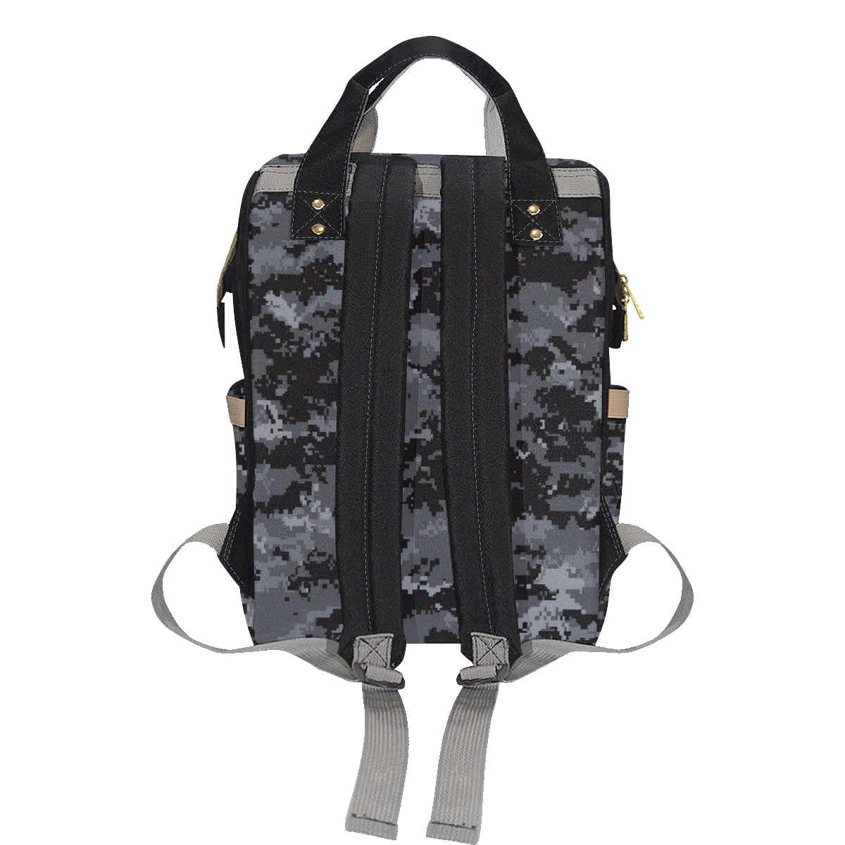ACU Digital Black Camouflage Diaper Bag Backpack