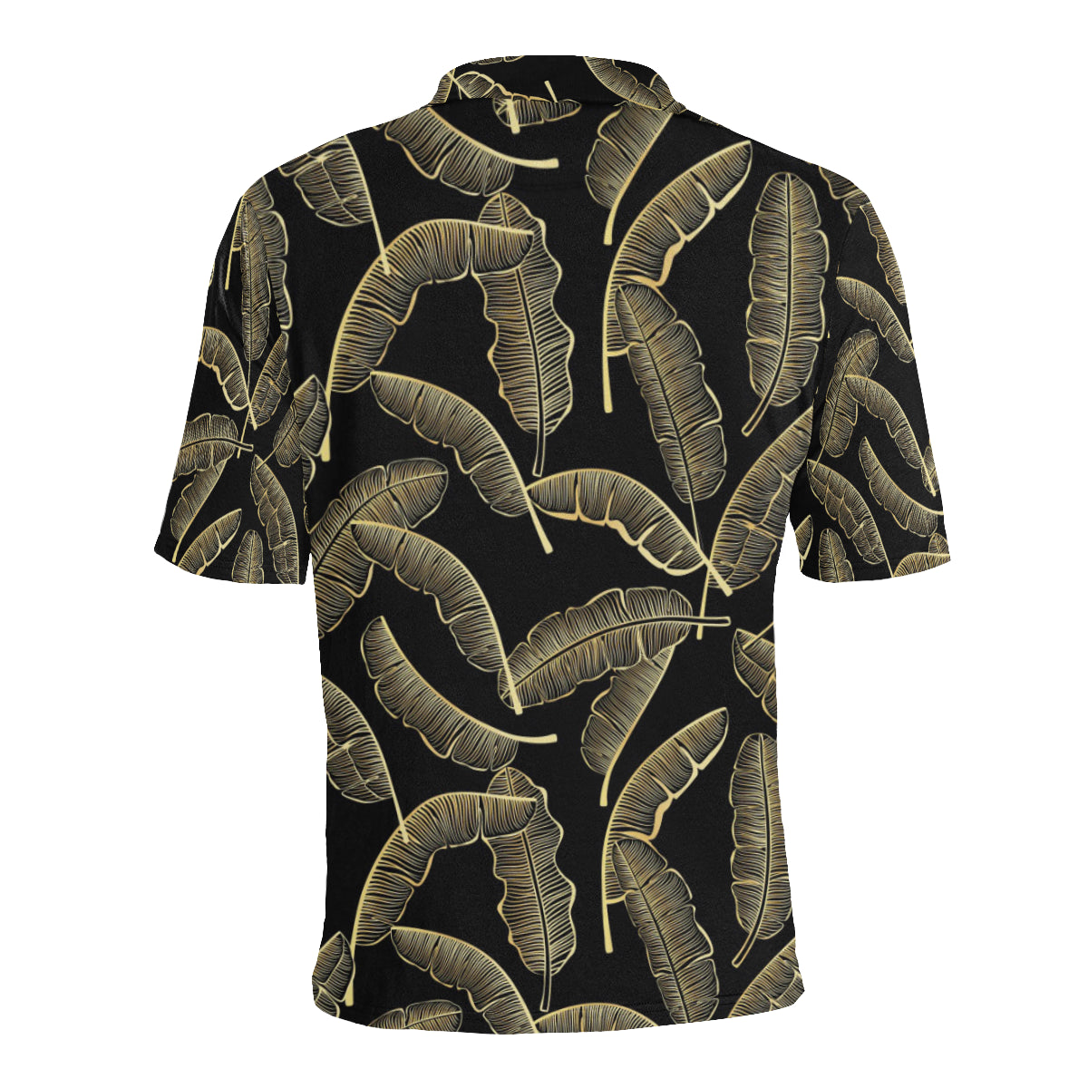 Banana Leaf Pattern Print Design BL07 Men Polo Shirt