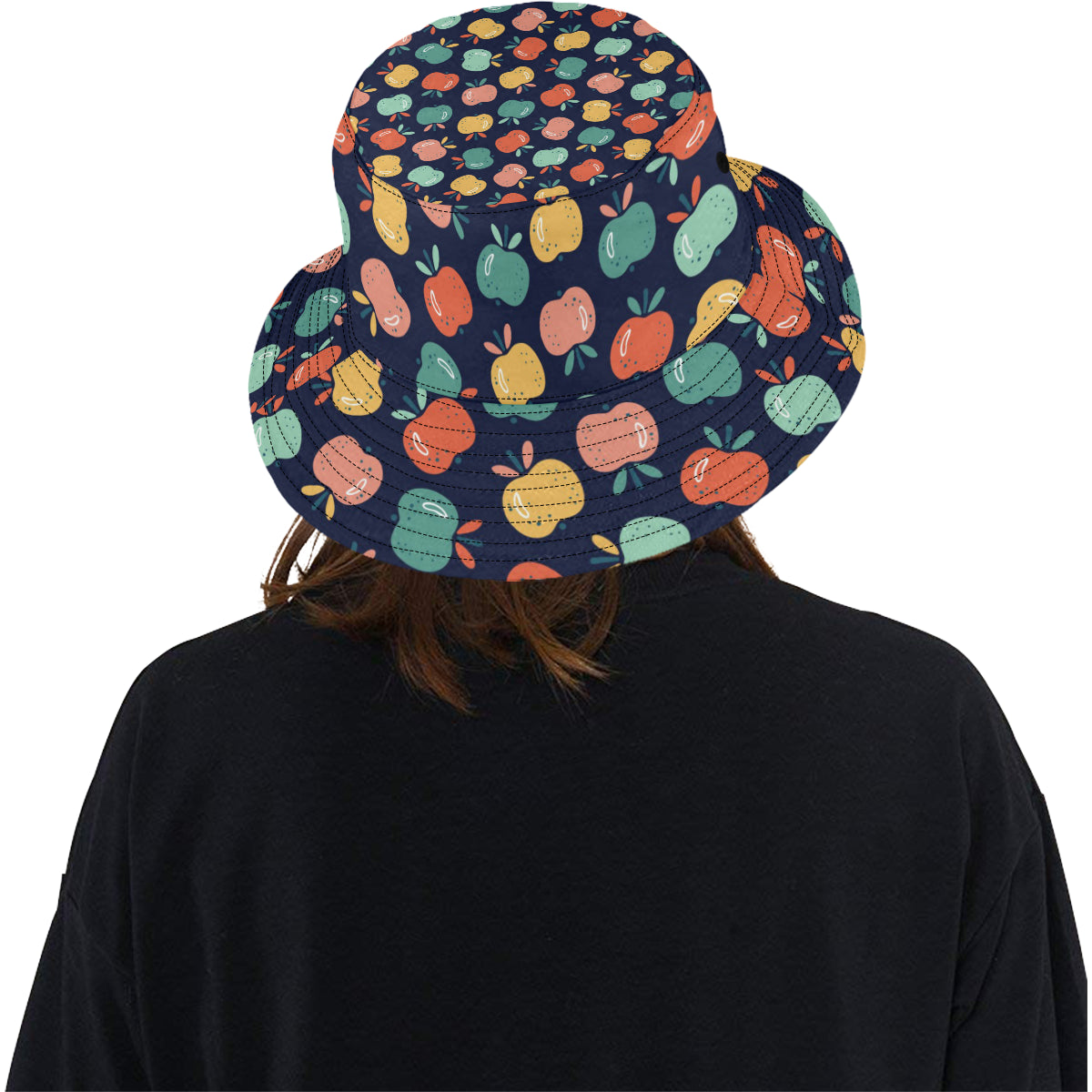 Apple Pattern Print Design AP09 Unisex Bucket Hat
