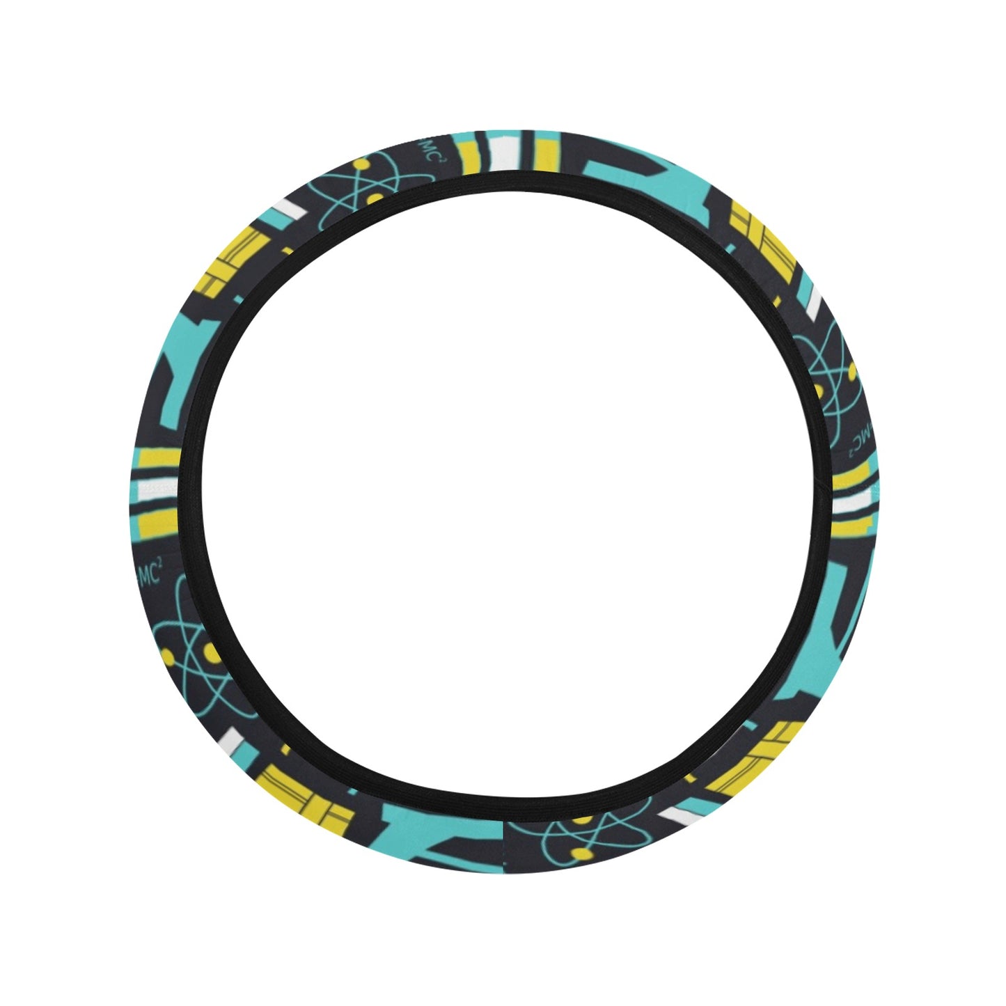 Science Print Design LKS301 Steering Wheel Cover with Elastic Edge