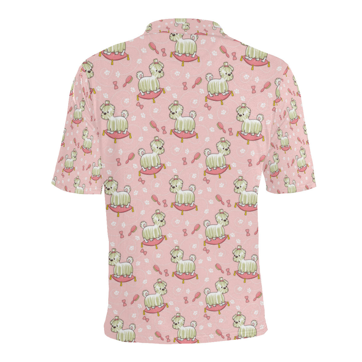 Bichons Frise Pattern Print Design 01 Men Polo Shirt