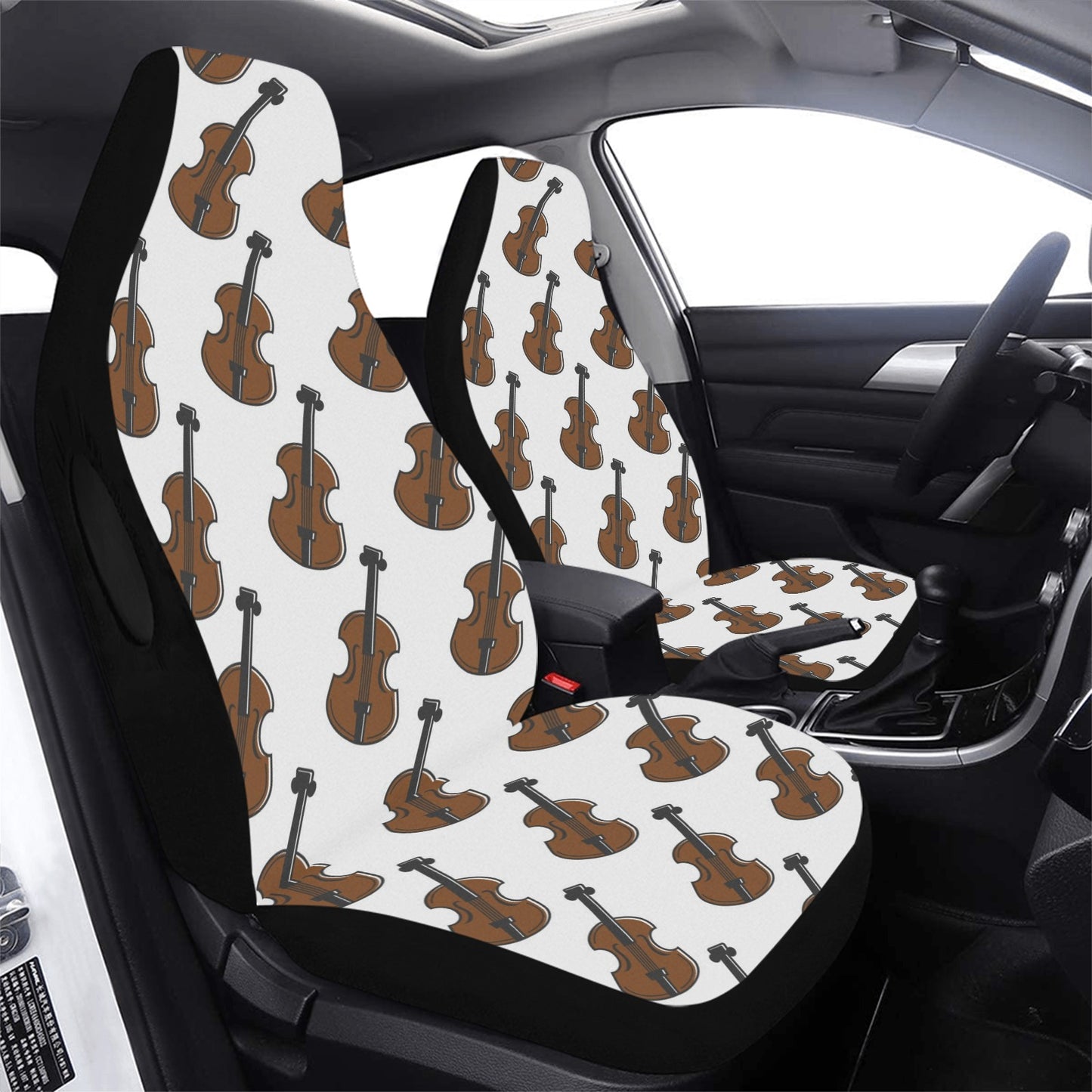 Violin Print Design LKS405 Car Seat Covers