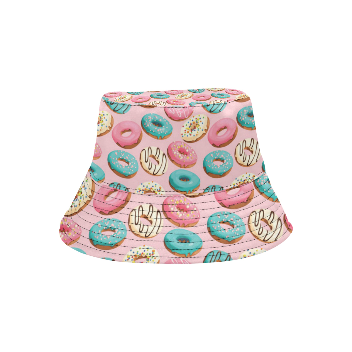 Donut Pattern Print Design DN06 Unisex Bucket Hat