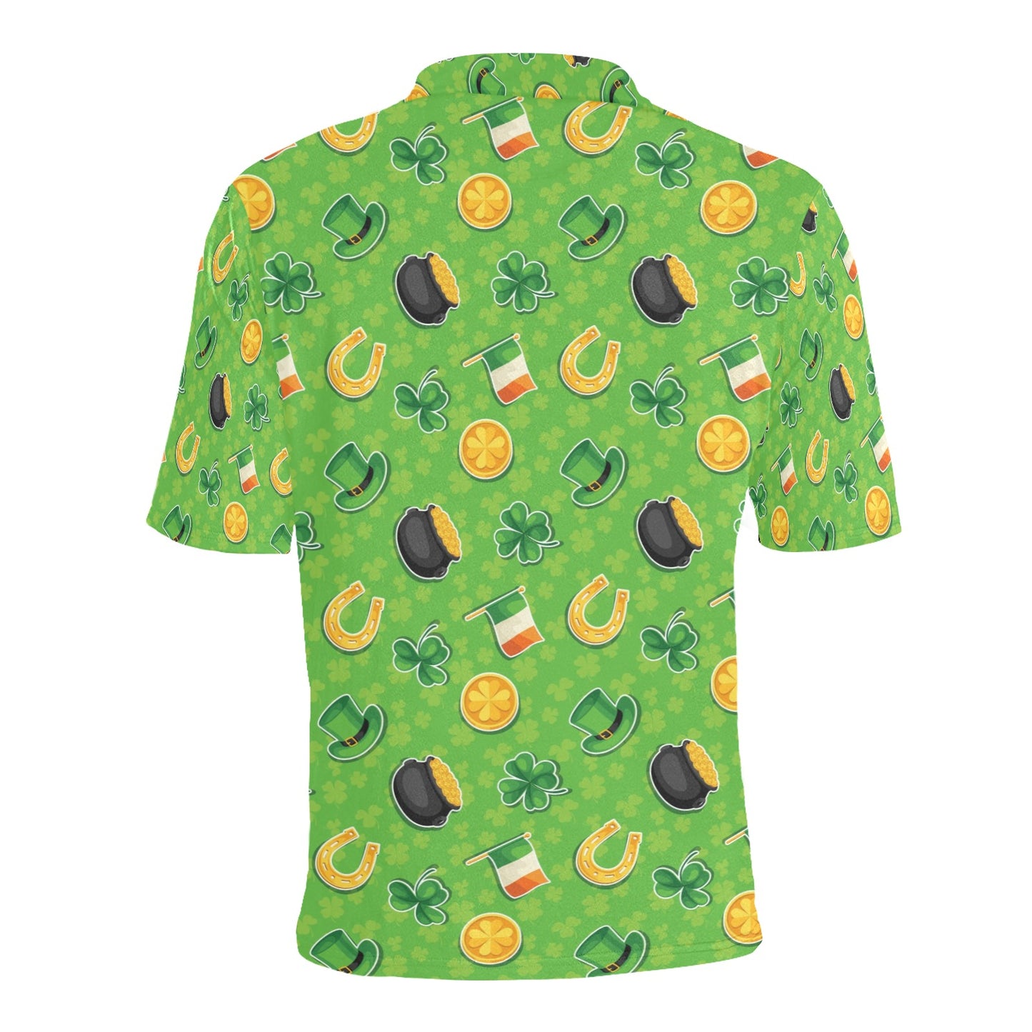Shamrock Saint Patrick's Day Print Design LKS302 Men Polo Shirt