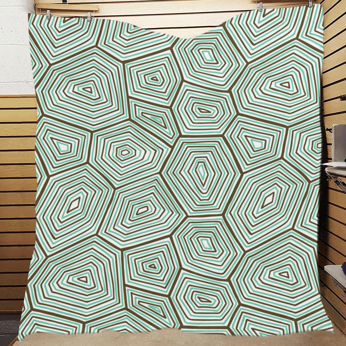 Sea Turtle Skin Print Premium Quilt