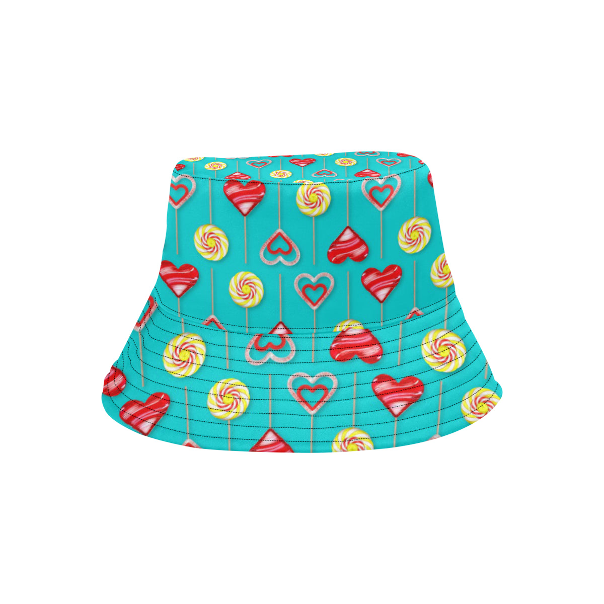 Lollipop Pattern Print Design LL06 Unisex Bucket Hat