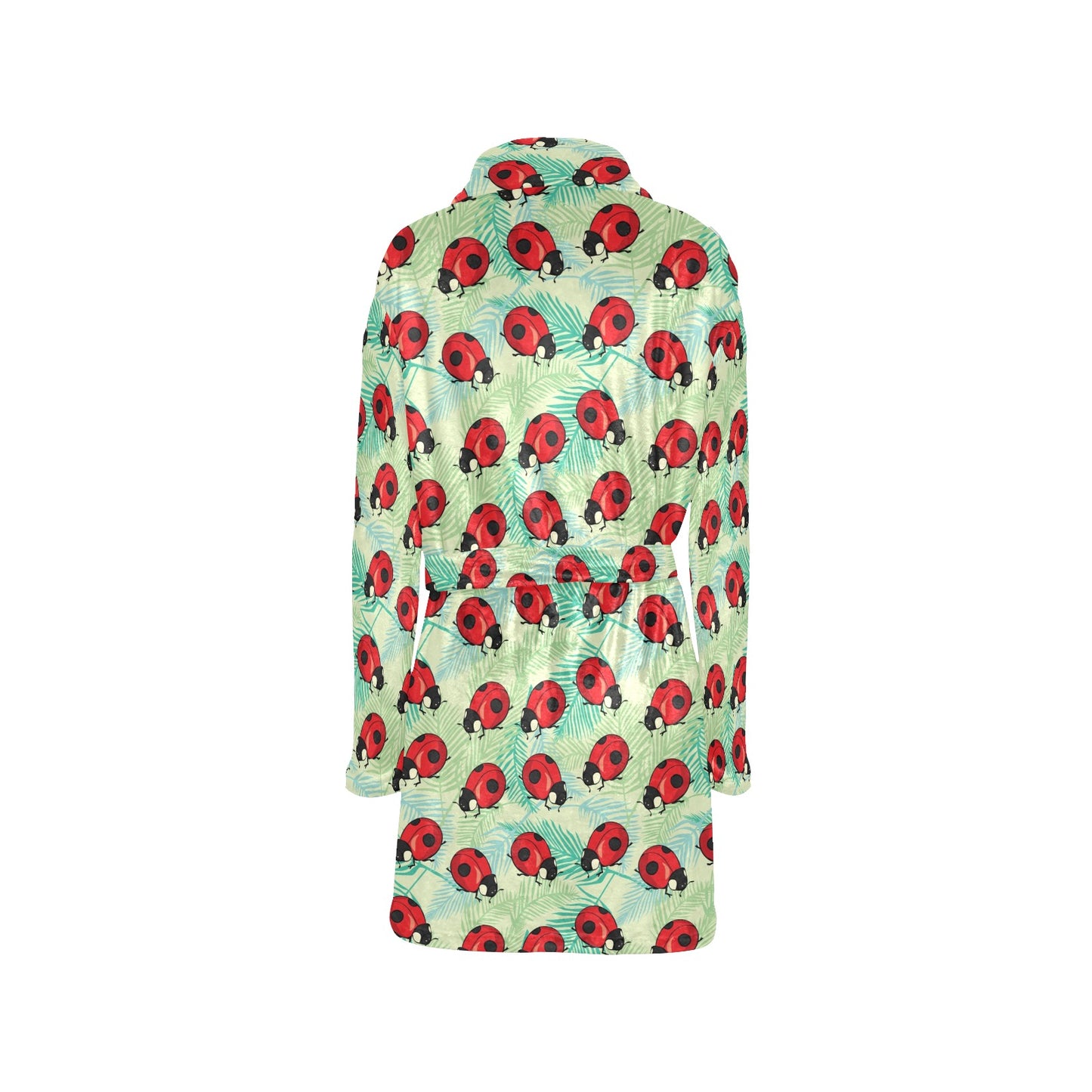 Ladybug Cute Print Pattern Women's Fleece Robe