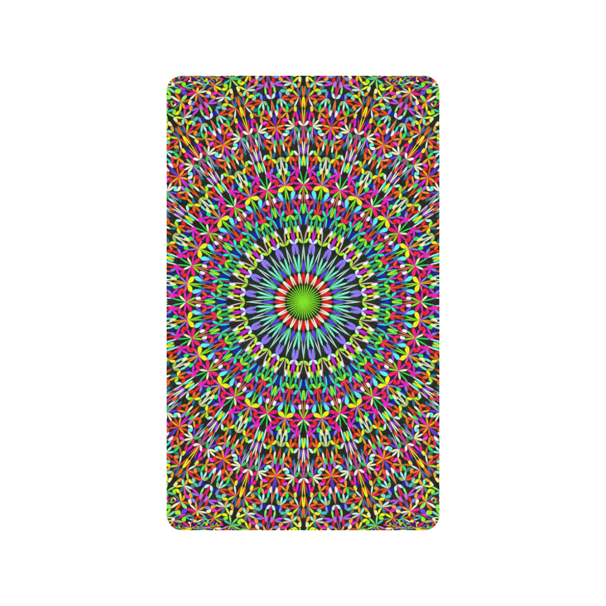 Bohemian Colorful Style Print Rubber Doormat