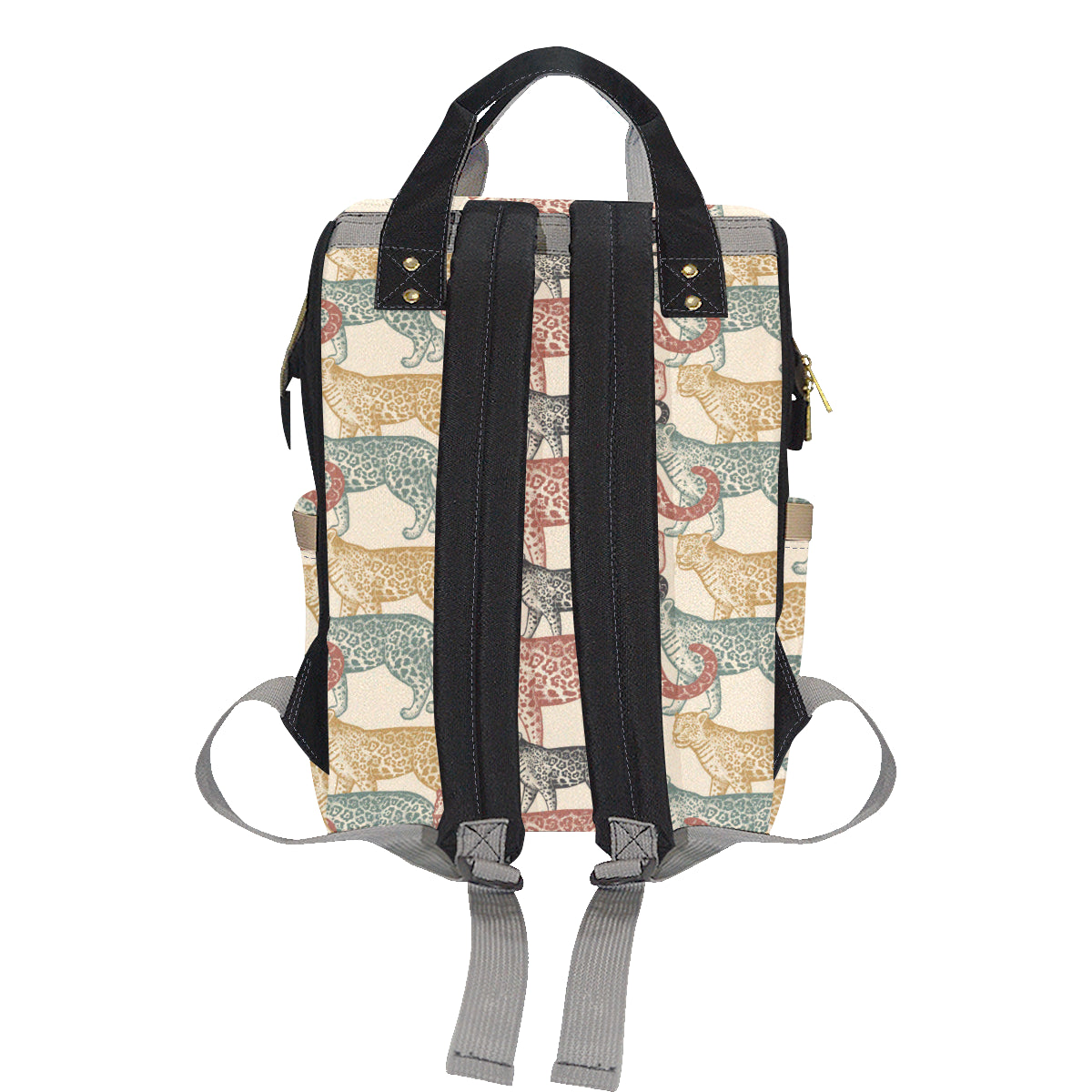 Jaguar Pattern Print Design 01 Diaper Bag Backpack