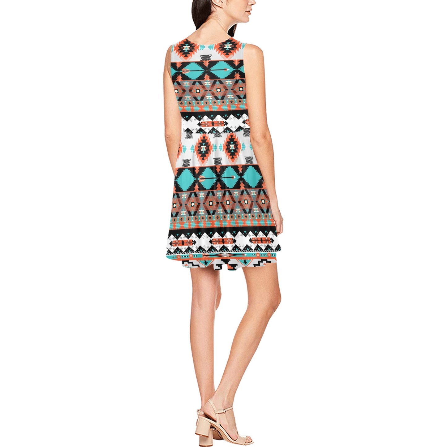 Tribal Aztec Indians pattern Sleeveless Dress