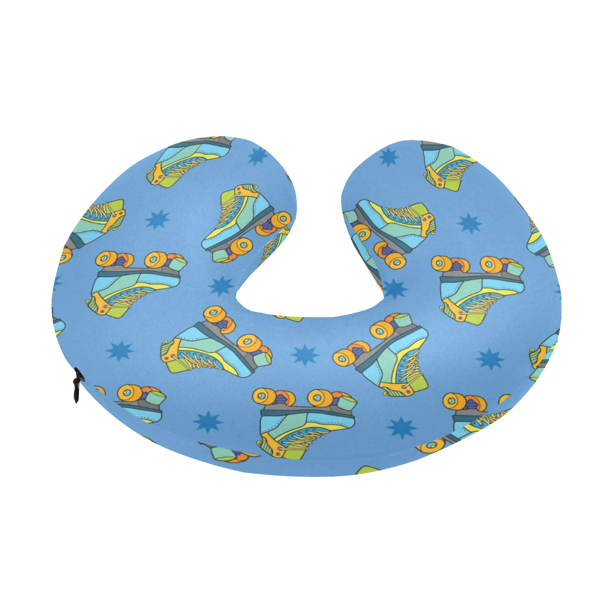 Roller skate Pattern Print Design A04 U-Shaped Travel Neck Pillow