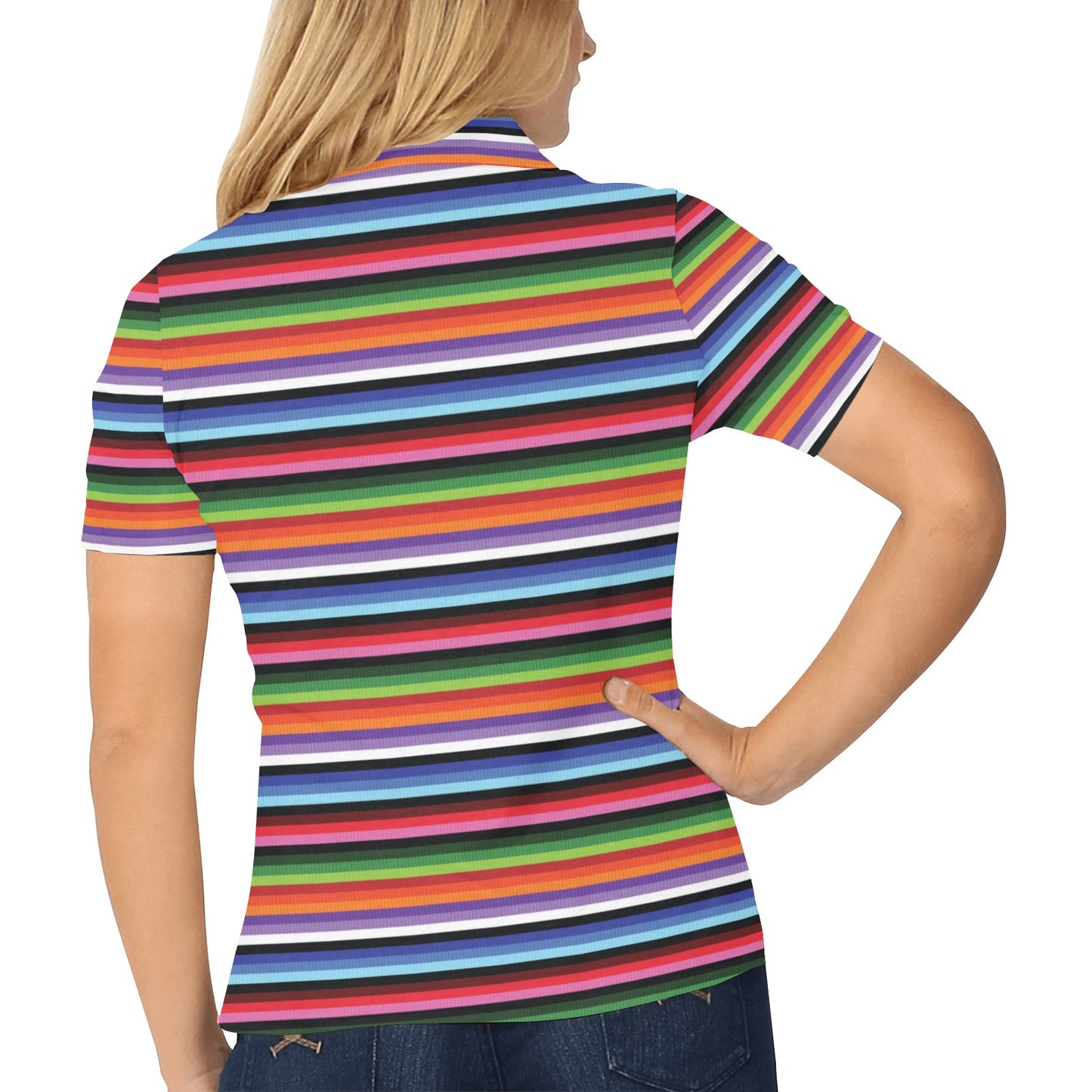 Serape Design Women's Polo Shirt