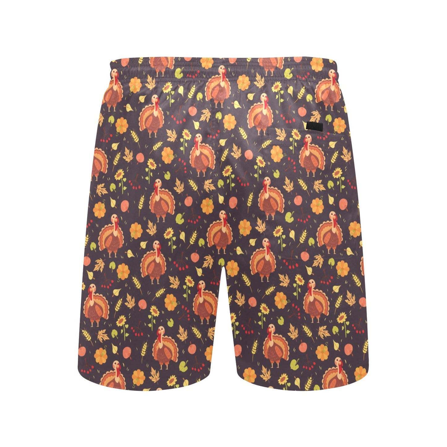Thanksgiving Print Design LKS305 Men's Swim Trunks Beach Shorts