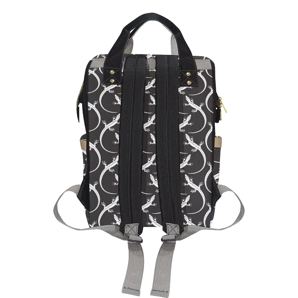lizard Pattern Print Design 01 Diaper Bag Backpack