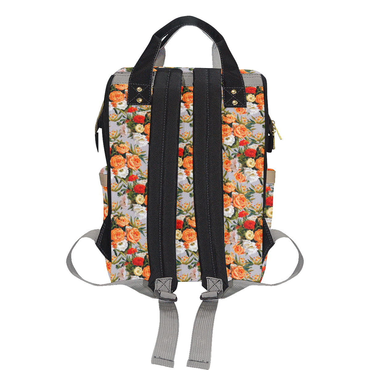 Lisianthus Pattern Print Design LT04 Diaper Bag Backpack