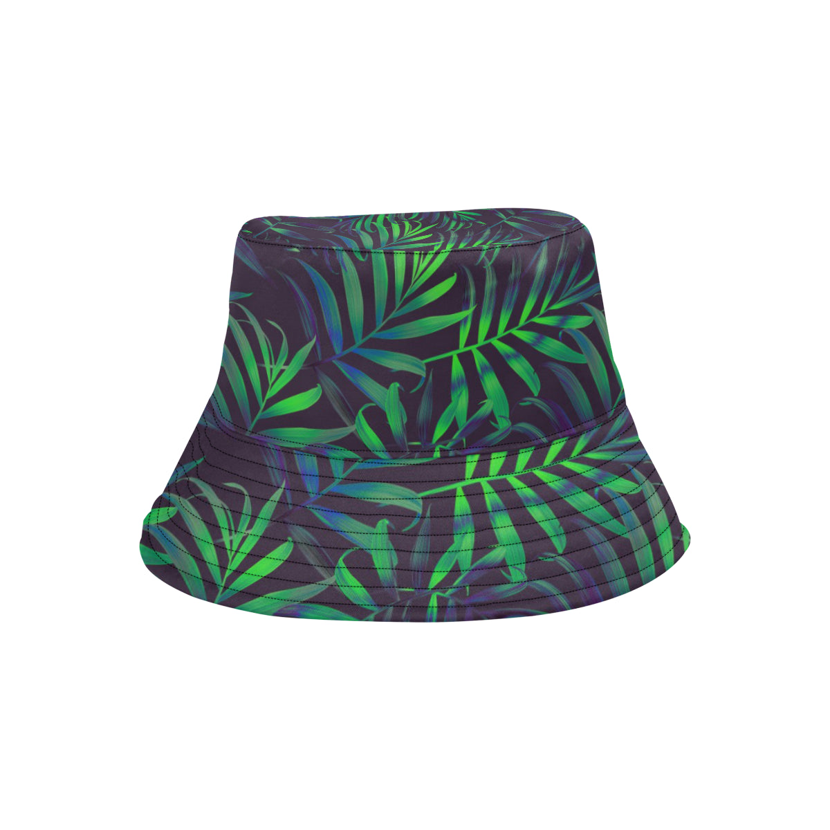 Palm Leaves Pattern Print Design PL01 Unisex Bucket Hat