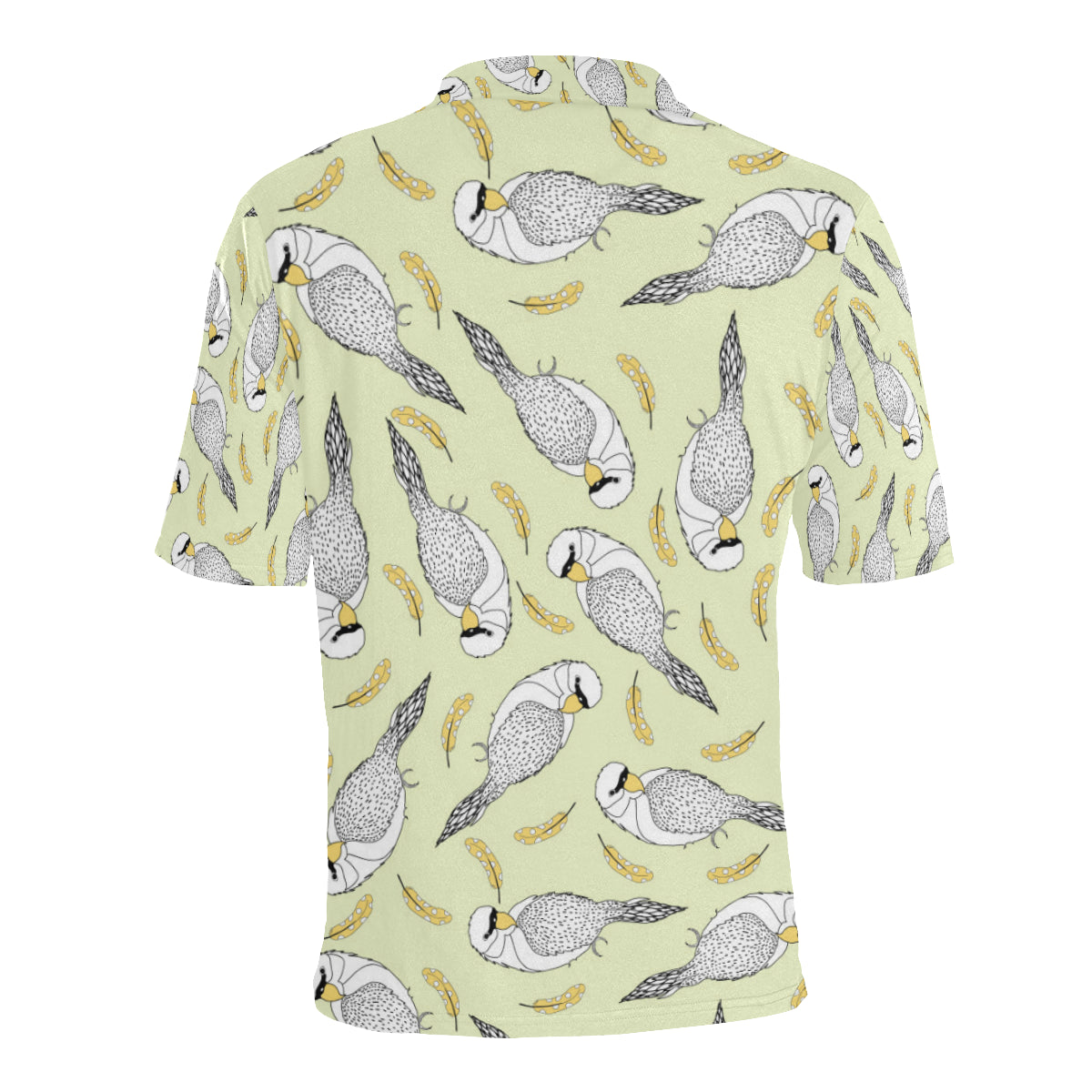 Parakeet Pattern Print Design A03 Men Polo Shirt