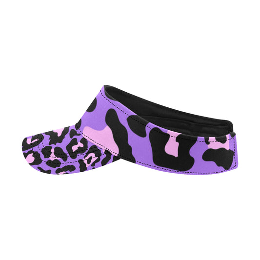 Cheetah Purple Neon Print Pattern Unisex Sun Visor