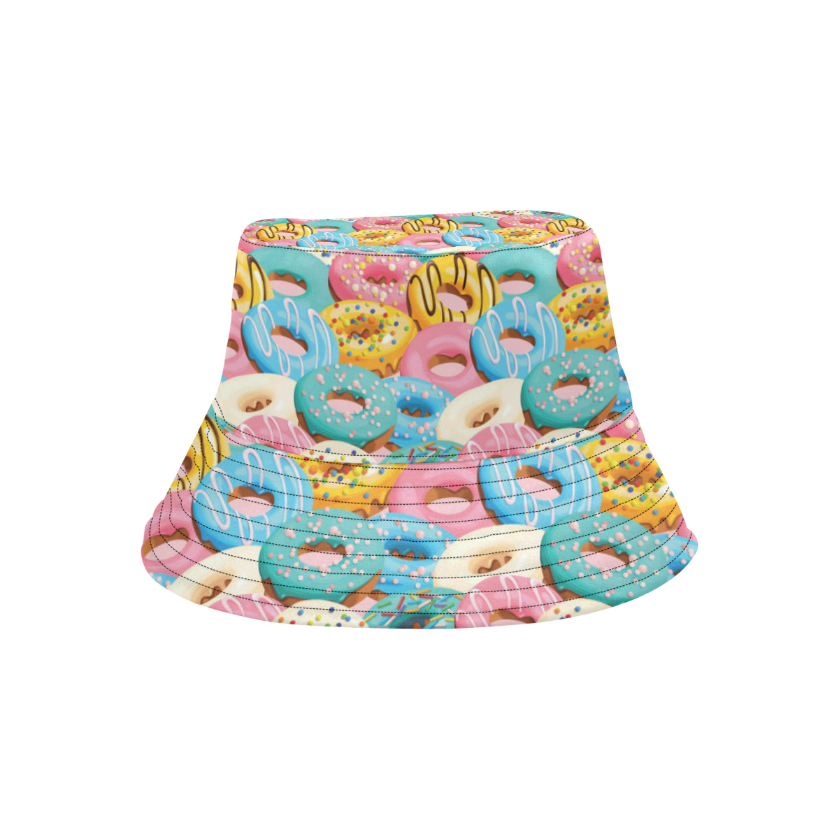 Donut Pattern Print Design DN01 Unisex Bucket Hat