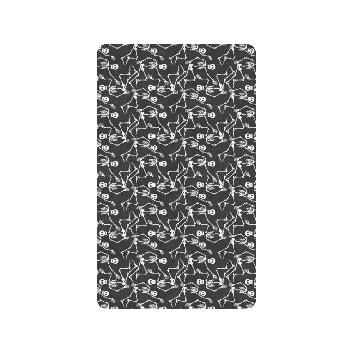 Skeleton Themed Print Rubber Doormat