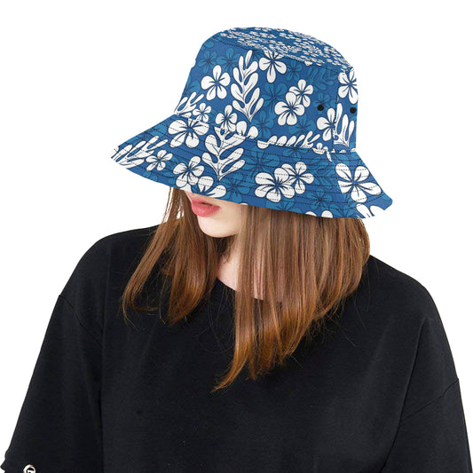 Plumeria Pattern Print Design PM015 Unisex Bucket Hat