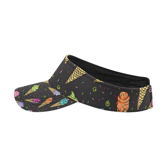 Ice Cream Pattern Print Design IC06 Unisex Sun Visor