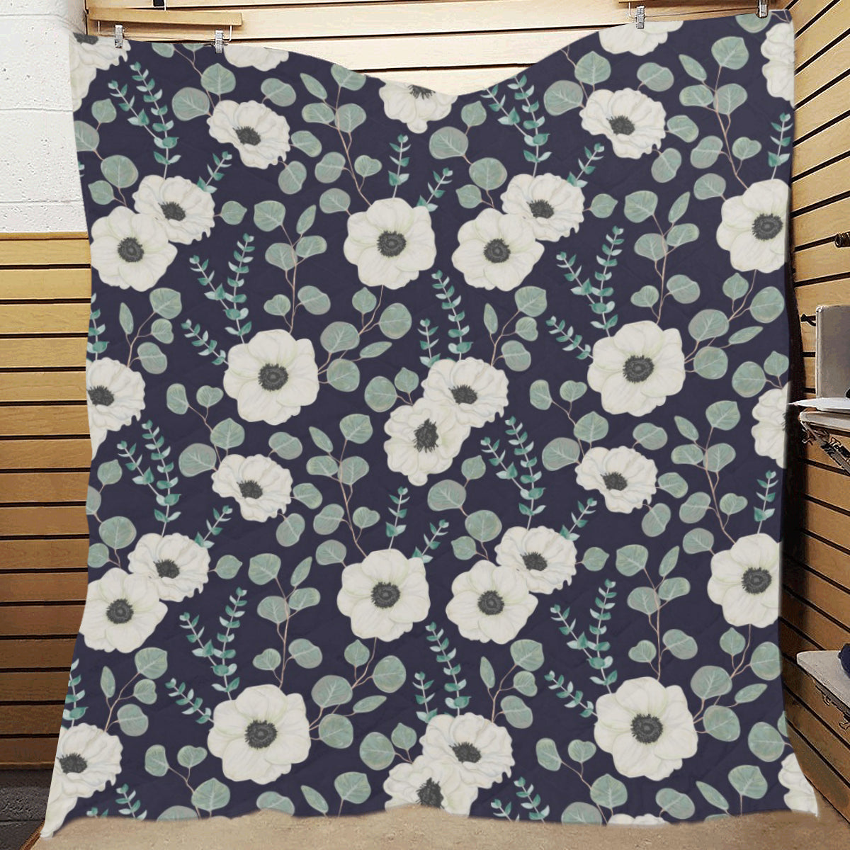 Anemone Pattern Print Design AM01 Premium Quilt