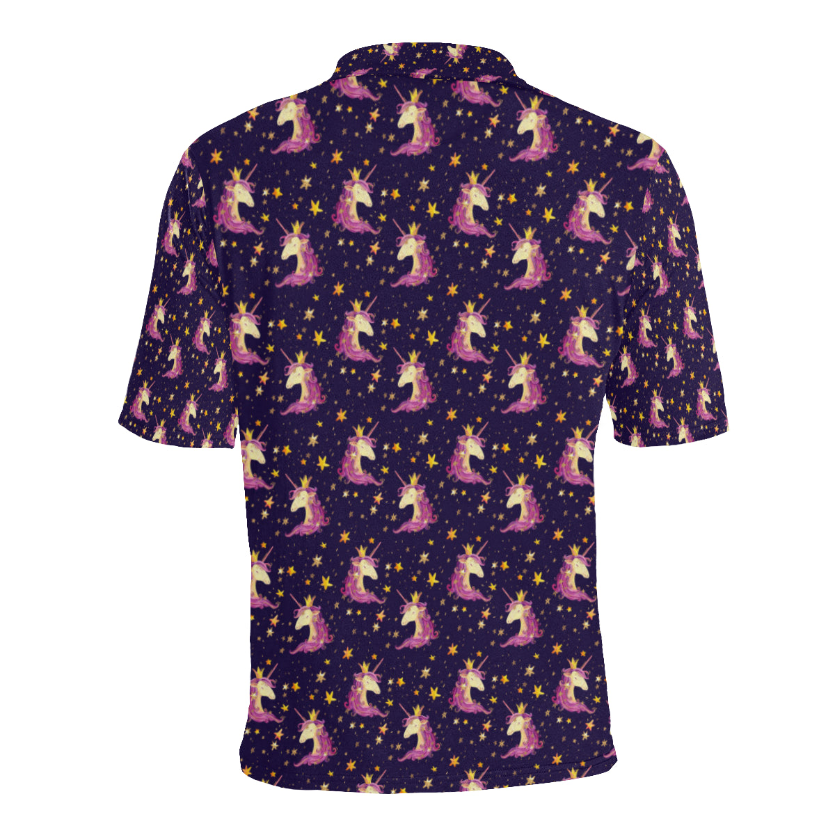 Unicorn Princess Star Sparkle Men Polo Shirt