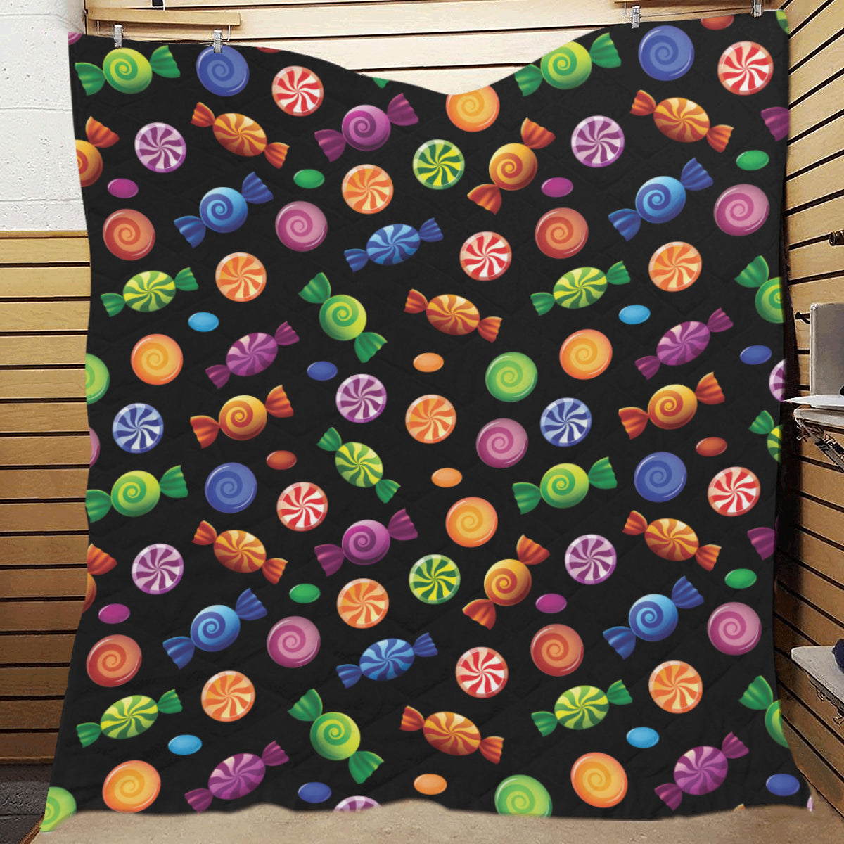 Candy Pattern Print Design 01 Premium Quilt