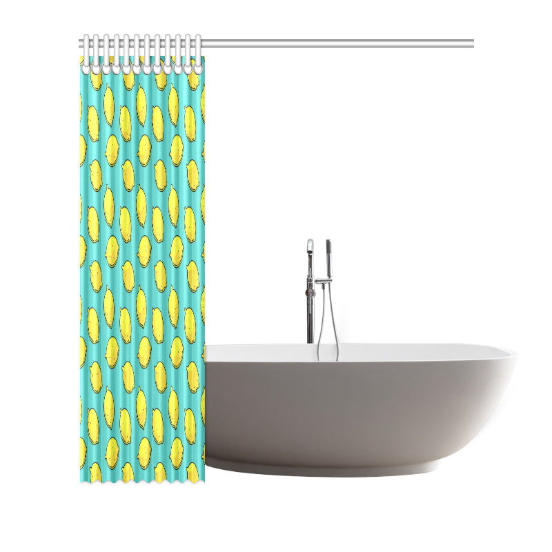 Lemon Pattern Print Design LM04 Shower Curtain