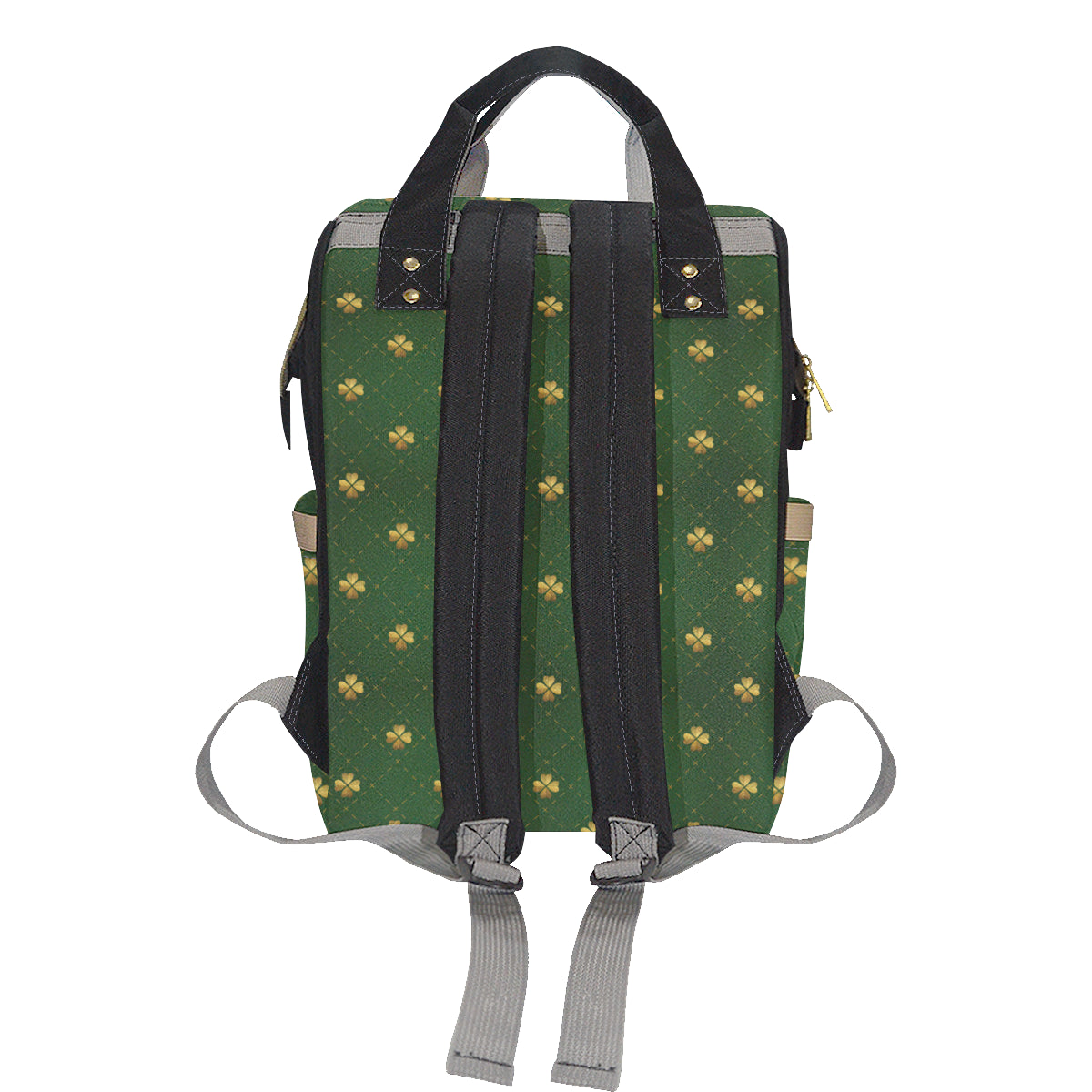 Clover Pattern Print Design 01 Diaper Bag Backpack