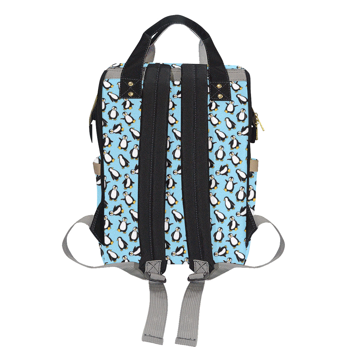 Penguin Happy Print Diaper Bag Backpack