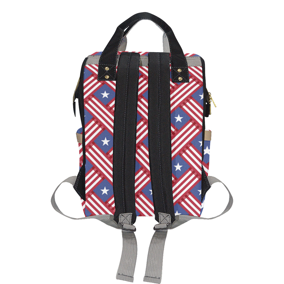 American flag Pattern Diaper Bag Backpack