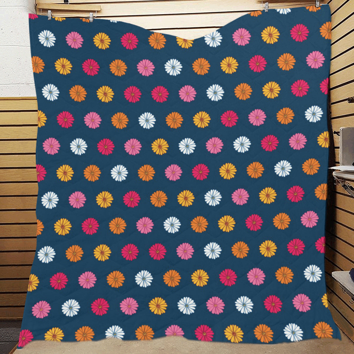 Gerberas Pattern Print Design GB06 Premium Quilt